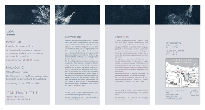 invitation 17 03 2018 Flyer expo MURTENMUSEUM CATHERINE LIECHTI